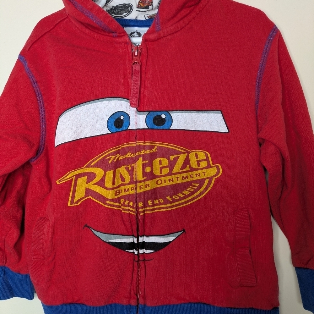 Disney Cars Rust-eze Hoodie Sweatshirt 4 - Picture 3 of 5